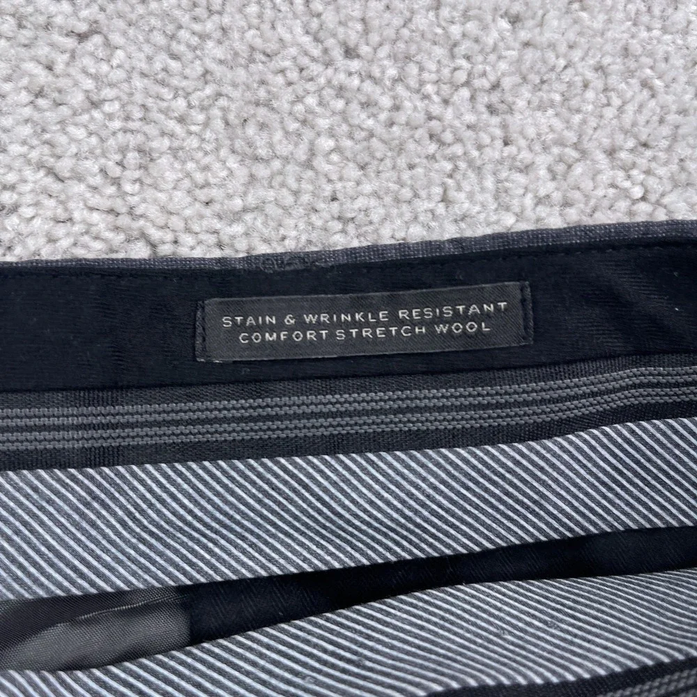 Banana Republic Pants Mens 35x30 Gray Slim Fit Stretch Wool Business‎ Trousers